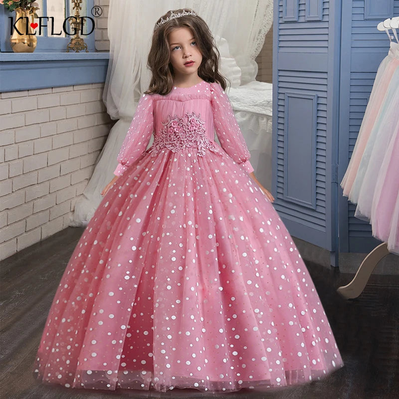 Robe De Princesse Pour Fille – Jupe En Tulle Superposée, Nœud Au Dos, Sans Manches, Idéale Mariage, Anniversaire, Fête (plusieurs Couleurs)