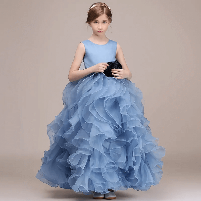 Robe Cérémonie Bleue | Fille 2-16A | La Faute à Voltaire Robe Cérémonie Bleue | Fille 2-16A | La Faute à Voltaire