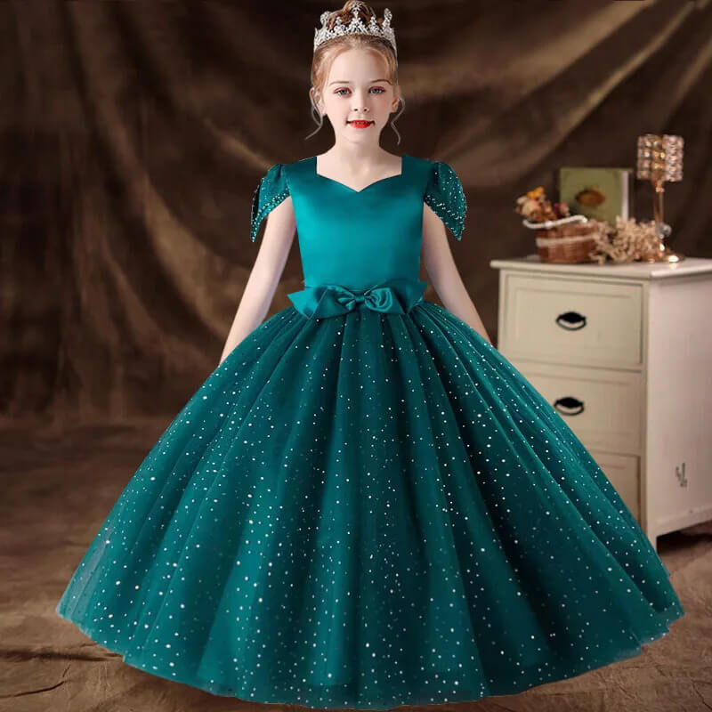 Robe Cérémonie Fille Verte Lola Et Noé