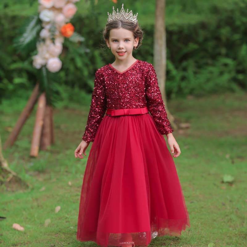 robe rouge fille