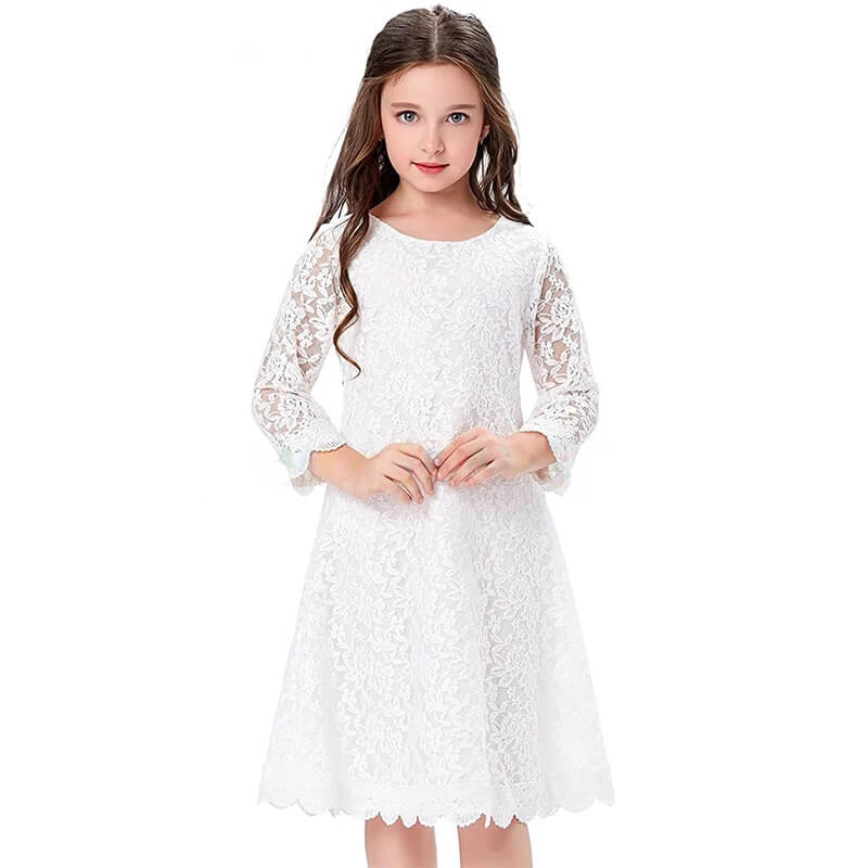 Robe Blanche Petite Fille Mariage Lola et Noé