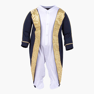 Tenue Bébé Garçon 2 Pièces - Manteau Et Pantalon Noir Manches Longues - Confortable Et Doux - Taille Unique