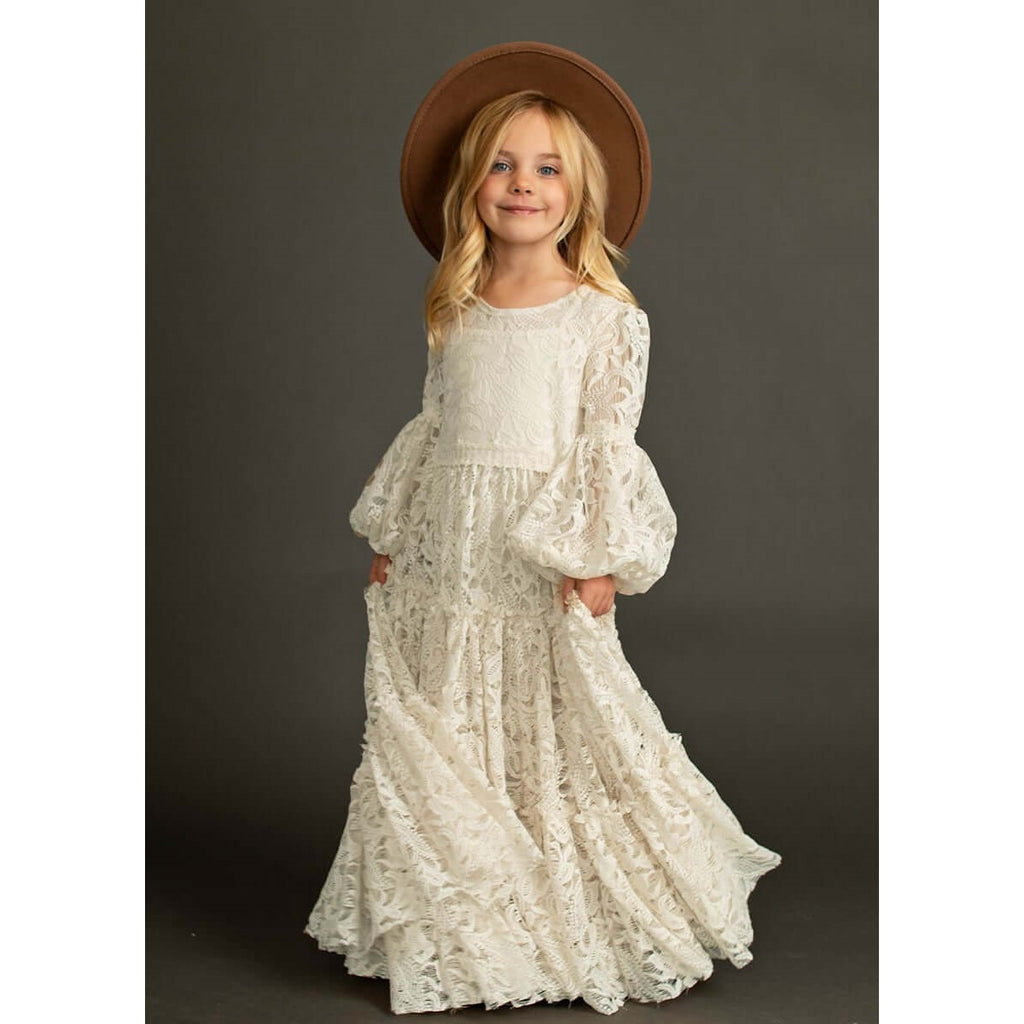 Robe blanche best sale petite fille