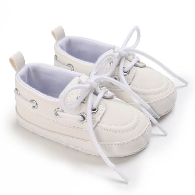 Chaussures Bébé Cérémonie Baptême En Cuir Ivoire, Pointure 17, Style Ballerine, Marque Pex, Neuves Avec Boîte