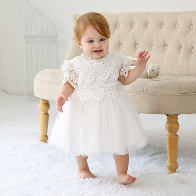 Baptême bébé robe perle bébé fille robe baptême robe blanc bébé