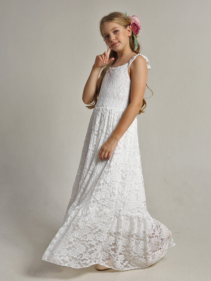 Robe Blanche Dentelée Pour Fille - Mariage, Baptême, Cérémonie - Taille 3 Mois à 3 Ans